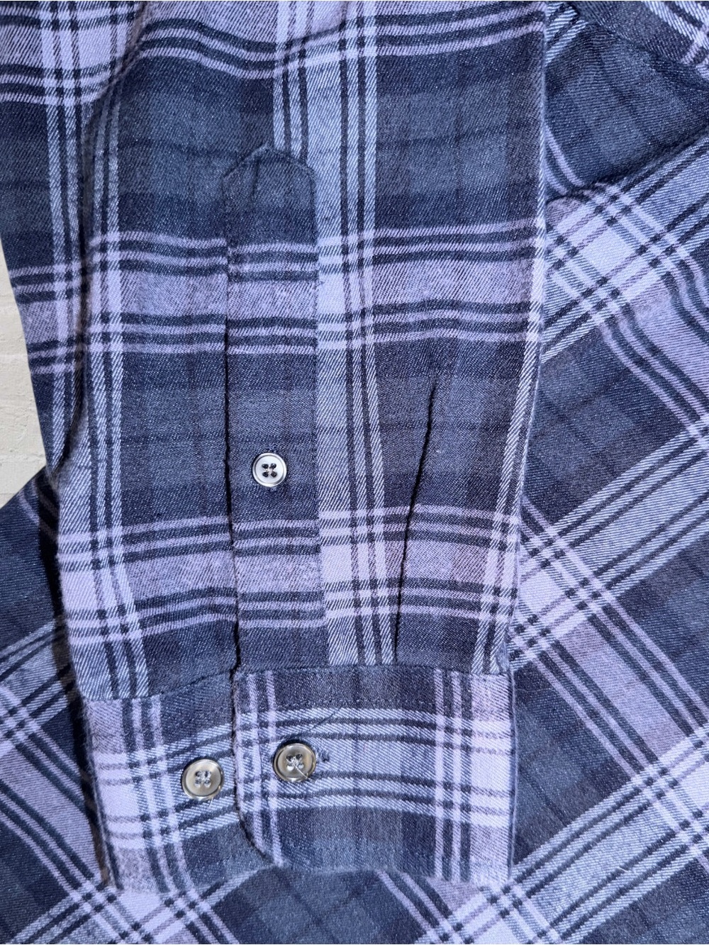 Slate & Stone Plaid Shirt Men’s XL Navy Slim Fit Flannel Button Down - Picture 5 of 11